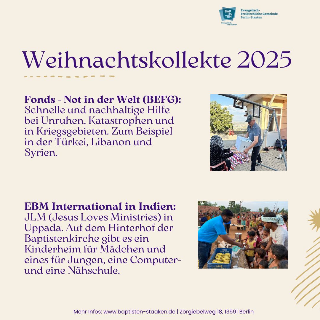 Weihnachtskollekte 2025